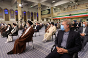 عکسی از حضور علی لاریجانی در مراسم تنفیذ ریاست جمهوری رئیسی