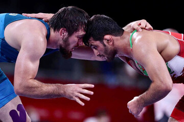 تصاویر | غرش پلنگ مازندران روی تشک کشتیِ المپیک