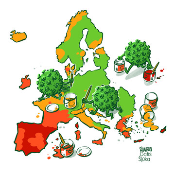 هنرنمایی کرونا در اروپا را ببینید!