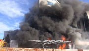 ببینید | تصاویر وحشتناک از آتش‌سوزی و انفجار ساختمانی در استانبول