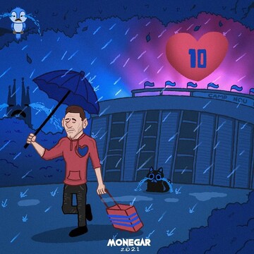 ببینید مسی قلبش را در نیوکمپ جا گذاشت!