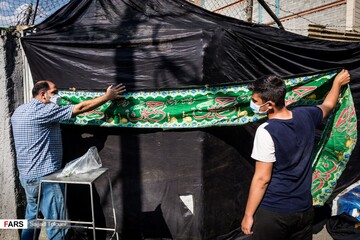 تهران رنگ عزای حسین(ع) گرفت