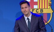 ببینید | اشک‌های مسی و بازیکنان بارسلونا در کنفرانس خداحافظی لئو