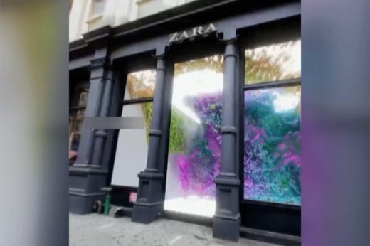 ببینید | ویترین شگفت‌انگیز، خیره‌کننده و سه‌بعدی یک برند معروف در نیویورک