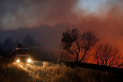 ببینید | تصاویر آخرالزمانی از آتش‌سوزی یونان