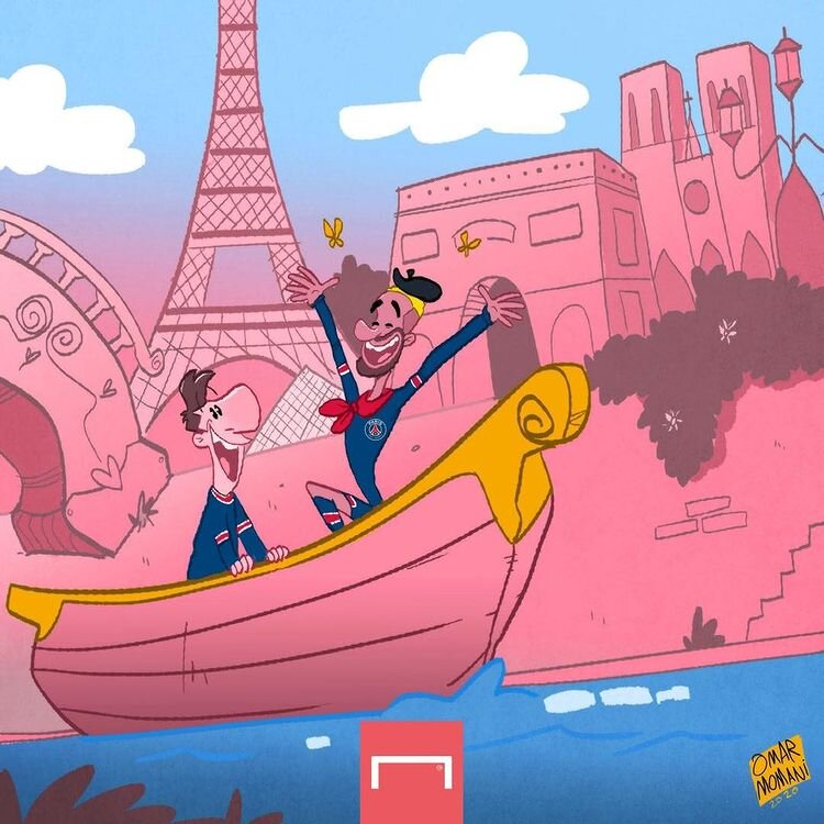 ببینید: نیمار راهنمای اختصاصی مسی در پاریس!