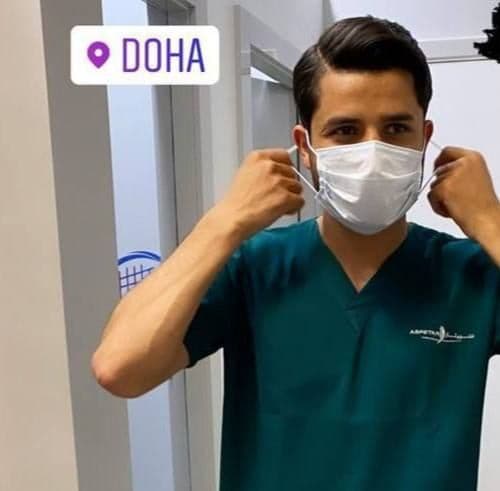 عارف غلامی در قطر جراحی شد/عکس