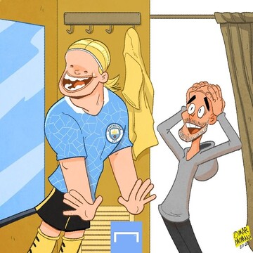 ذوق گواردیولا برای هالند را ببینید!