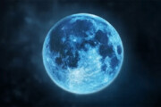 ببینید | پدیده تماشایی «ماه آبی» در آخرین شب مرداد