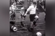 ببینید | تمرینات عجیب و جالب بازیکنان فوتبال در ۷۱ سال پیش