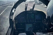 ببینید | لحظاتی دلهره آور از پرواز جنگنده اف۱۶ از داخل کابین