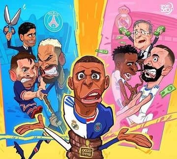 دعوای سخت پاریسی‌ها و مادریدی‌ها سر امباپه را ببینید!