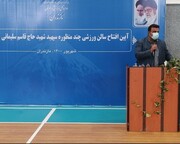 سالن ورزشی سردار شهید سلیمانی در کلارآباد افتتاح شد