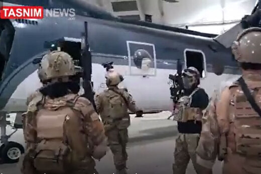 ببینید | ورود طالبان به محل نگهداری بالگردها در فرودگاه کابل