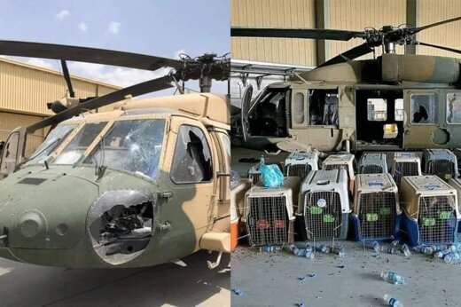 ببینید | عقده‌گشایی به سبک سربازان آمریکایی در فرودگاه کابل 