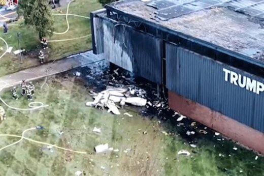 ببینید | سقوط بالگرد در کنتیکت آمریکا و کشته شدن 4 تن