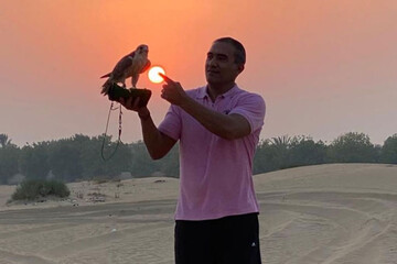 تصاویر |  عقاب بر دوش «عقاب آسیا»