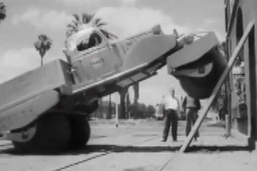 ببینید | طراحی عجیب یک کامیون ارتشی آمریکا در سال ۱۹۵۰