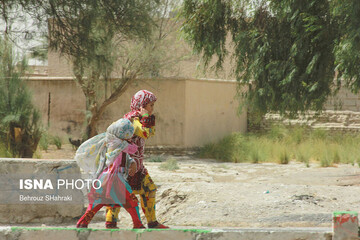 تصاویر | طوفان با سرعت ۱۰۸ کیلومتر در زابل