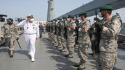 دیدار فرمانده نیروی دریایی ارتش با کارکنان ناوگروه ۷۵ در آب‌های خلیج فارس