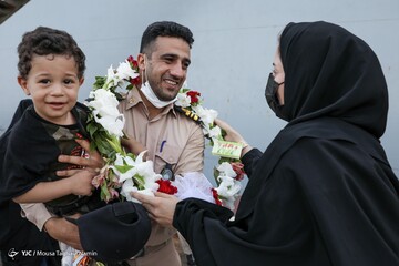 تصاویر | آیین استقبال از «ناوگروه ۷۵ نداجا»