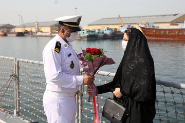 تصاویر | آیین استقبال از «ناوگروه ۷۵ نداجا»