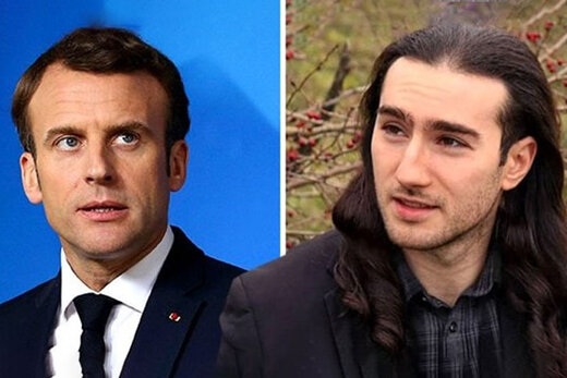 ببینید | واکنش جالب جوانی که به مکرون سیلی زد