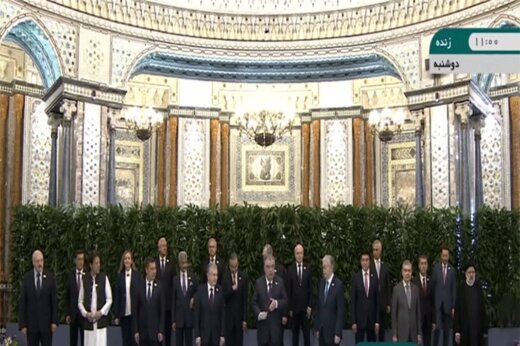 ببینید | عکس یادگاری سید ابراهیم رئیسی و رئیس جمهور تاجیکستان در اجلاس شانگهای