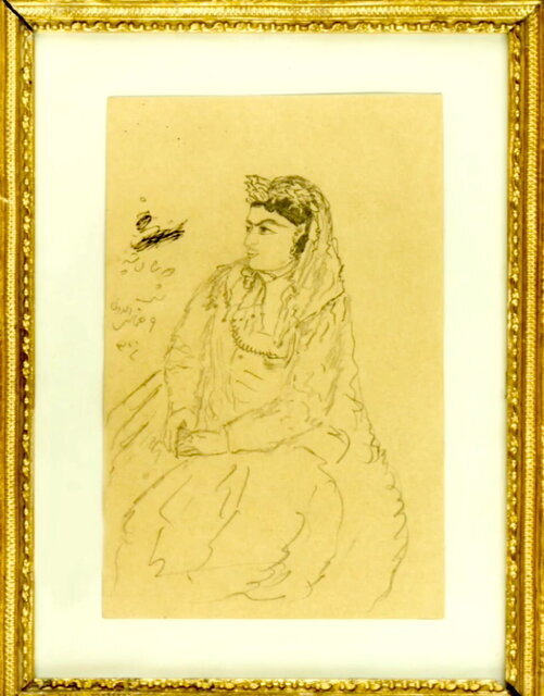 نقاشی‌های دیده نشده ناصرالدین شاه از همسران و نزدیکانش 