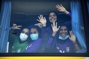 روحیه بالای زنان فوتبال ایران برای بازی با بنگلادش/عکس