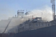 ببینید | آتش‌سوزی گسترده یک هتل در کربلا