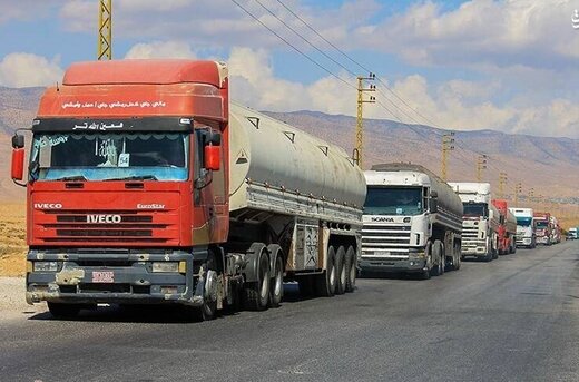 کاروان جدید تانکرهای سوخت ایران وارد لبنان شد