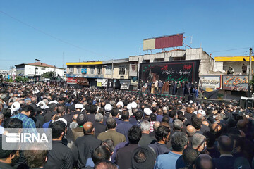 تصاویر | تشییع پیکر علامه حسن‌زاده آملی همزمان با اربعین حسینی