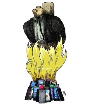 ببینید موبایل‌ها با مردم چه می‌کنند!