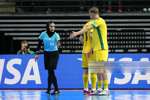 بشنوید | حرف‌های زن ایرانی که فوتسال آقایان را سوت زد