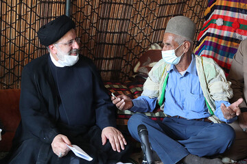 تصاویر | بازدید رئیس‌جمهور از مناطق عشایری منطقه گرگو