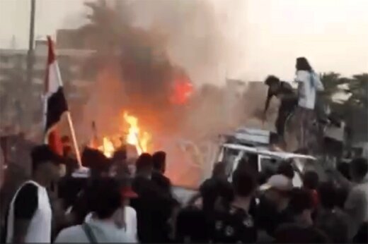 ببینید | انفجار جسمی ناشناخته در میدان التحریر بغداد و مرگ 5 نفر