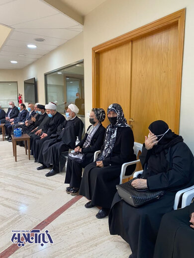 تصاویر | مراسم تشییع پیکر همسر امام موسی صدر هم اکنون در لبنان
