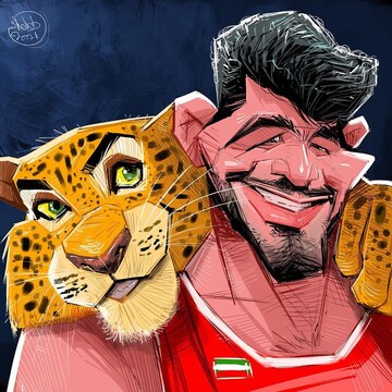 ببینید: ژست حسن یزدانی بعد از برد تیلور آمریکایی!