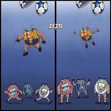 ببینید بعد از مسی، چه بلائی سر بارسلونا اومده! 