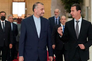 ببینید | فیلمی کوتاه از دیدار  امیرعبداللهیان با بشار اسد