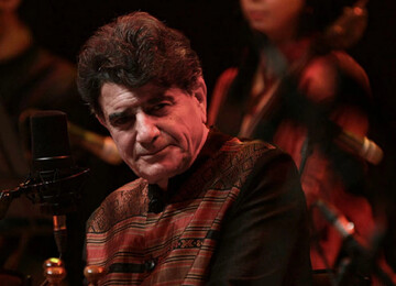 نوه‌های محمدرضا شجریان، در آغوش خسرو آواز ایران/ عکس
