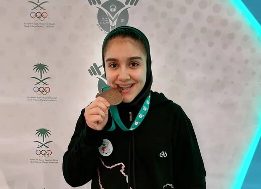 کار زیبای دختر 15 ساله ایرانی که مدال جهانی گرفت /عکس