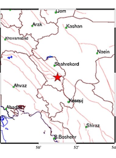 خسارتی از زلزله گندمان شهرستان بروجن  گزارش نشده است