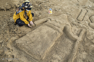 تصاویر | جشنواره نگاره‌های ماسه‌ای 