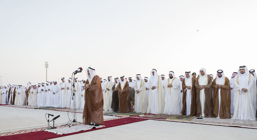 ببینید | برگزاری نماز باران در قطر