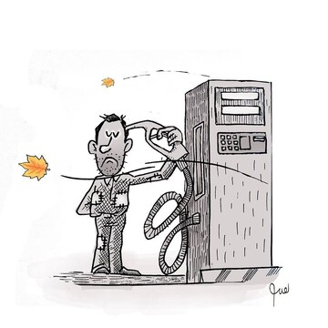 ببینید ما بدون بنزین دوام نمیاریم!