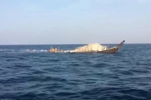 ببینید | غرق شدند کشتی اماراتی در ۳۰ مایلی عسلویه 