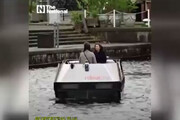 ببینید | استفاده از قایق‌های خودران در آمستردام هلند