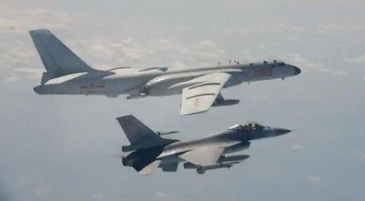 جولان جنگنده‌های چینی در حریم هوایی تایوان